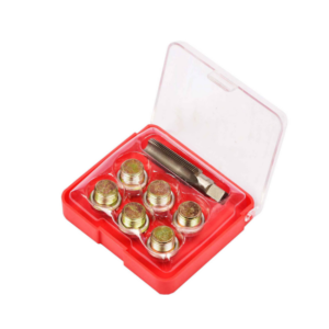 Kit reparador de rosca tapón de cárter individual con macho y 6 tapones