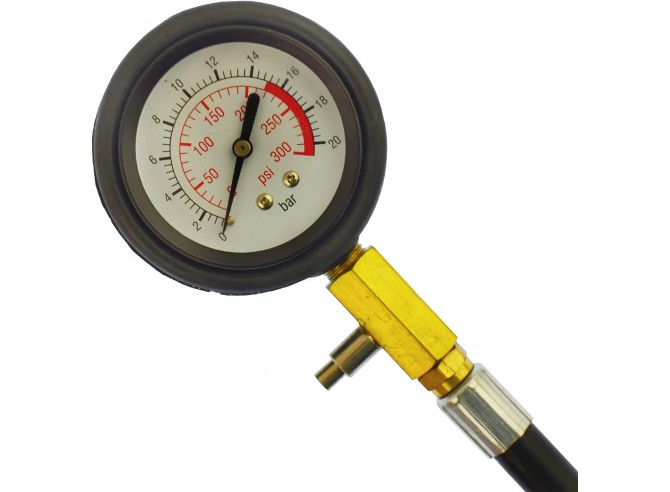 Kit comprobador de presión de combustible / inyección con manómetro y adaptadores - Imagen 3